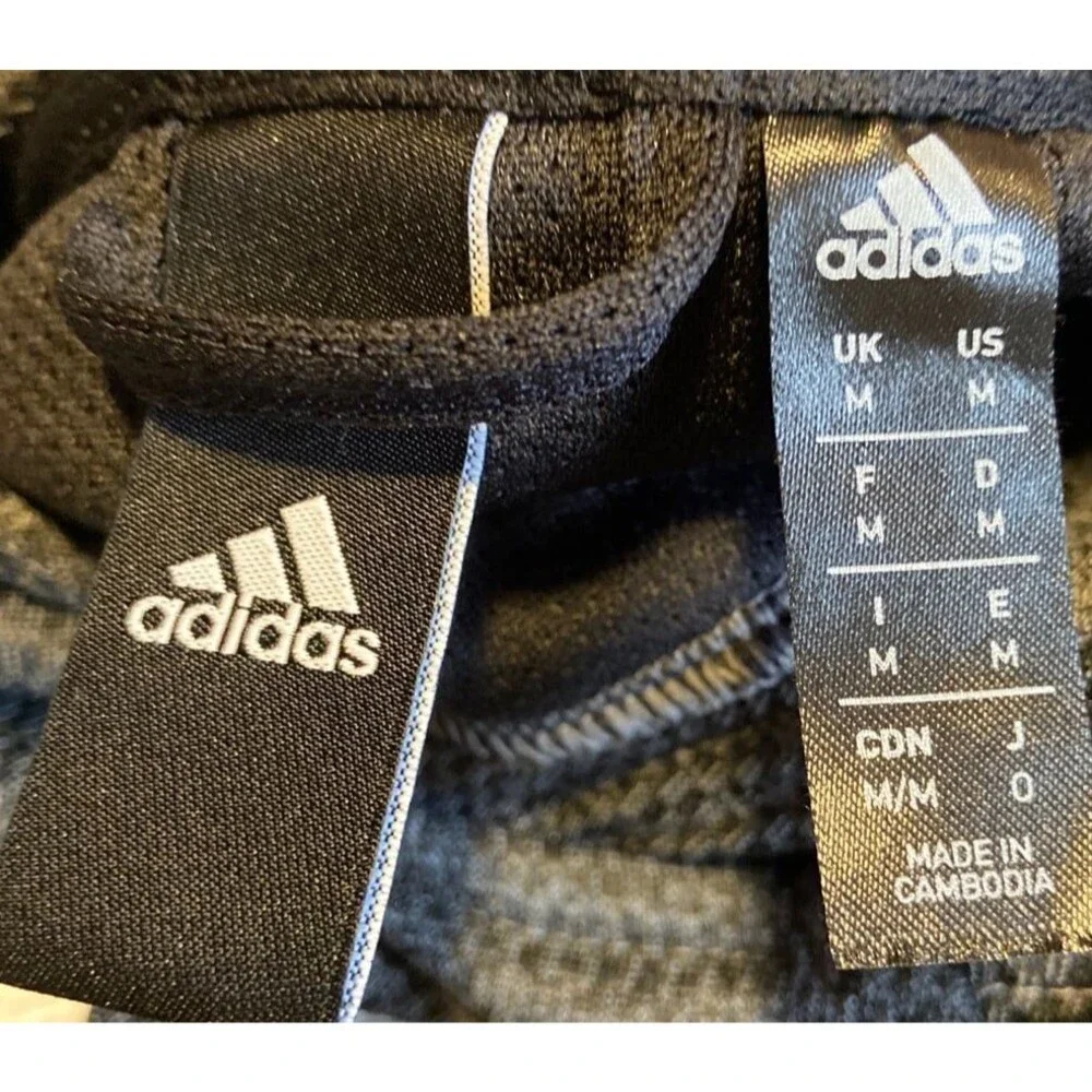 Adidas sweatshirt mens hoodie adidas black grey charcoal CLIMAWARM MENS MEDIUM